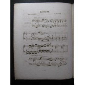 ROSELLEN Henri Fantaisie Matheline Paul Henrion Piano ca1850