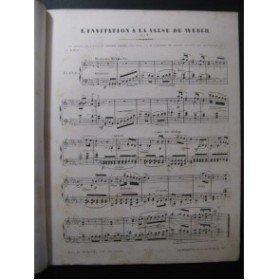 WEBER L'Invitation à la Valse Piano ca1850