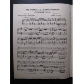 PERRIN Jules Une Journée à la Correctionnelle Chant Piano ca1880