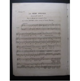 PATUREL Eugène La Mère Aveugle Chant Piano 1836