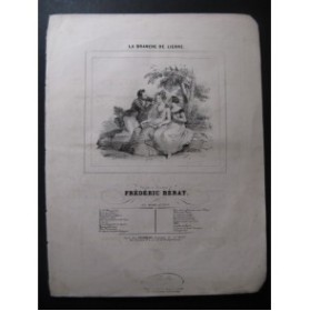 BÉRAT Frédéric La Branche de Lierre Chant Piano ca1840