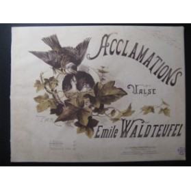 WALDTEUFEL Emile Acclamations Piano 1887