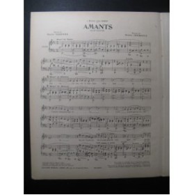 CRÉMIEUX Octave Amants Chant Piano 1924