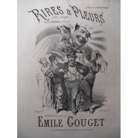 GOUGET Emile Rires et Pleurs Butscha Chant Piano ca1880