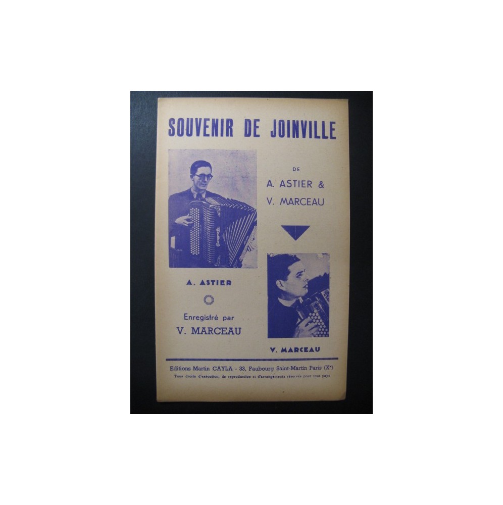 Souvenir de Joinville Astier Marceau Accordéon