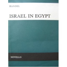 HAENDEL G. F. Israël in Egypt Oratorio Chant Piano