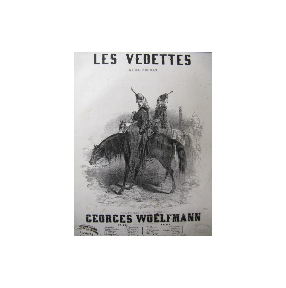 WOELFMANN Georges Les Vedettes Piano XIXe