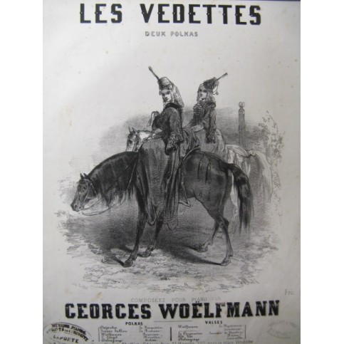 WOELFMANN Georges Les Vedettes Piano XIXe