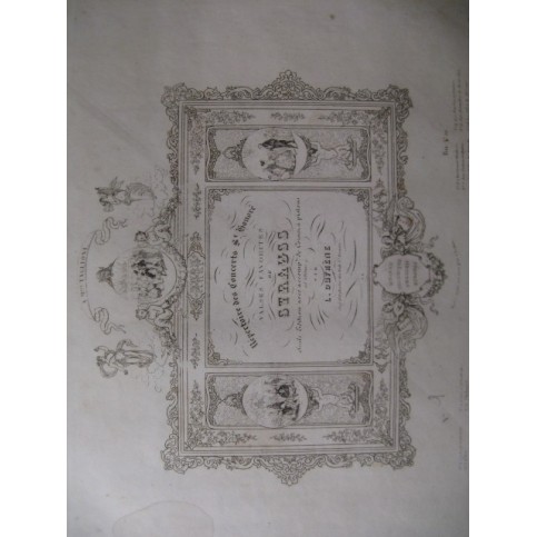 STRAUSS Johann La Belle Gabrielle Piano ca1840
