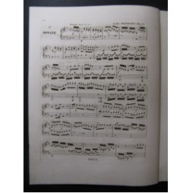 BEETHOVEN Sonate op 1 No 3 Piano 1851