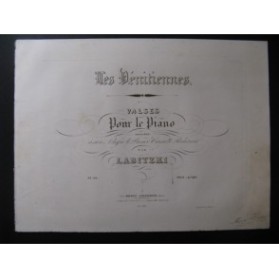 LABITZKI Joseph Les Vénitiennes Valses Piano 1841
