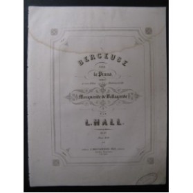 HALL L. Berceuse op 67 Piano 1853