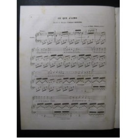 DASSIER Ernest Ce que j'aime Chant Piano 1848