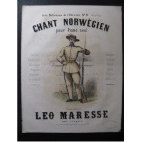 MARESSE Léo Chant Norvégien Piano XIXe