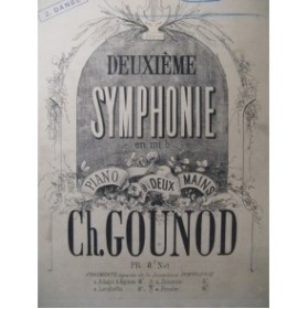 GOUNOD Charles 2ème Symphonie Orchestre ca1860