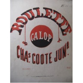 COOTE Charles Roulette Galop Piano XIXe