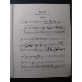 GOUNOD Charles Faust No 5 Cavatine Piano Chant XIXe