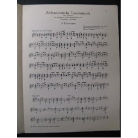Altfranzösische Lautenmusik Guitare 1959