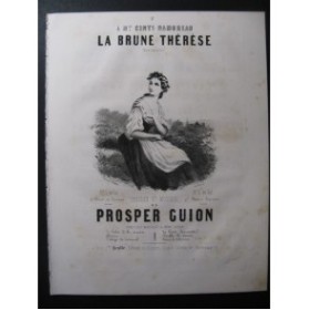 GUION Prosper La Brune Thérèse Chant Piano XIXe