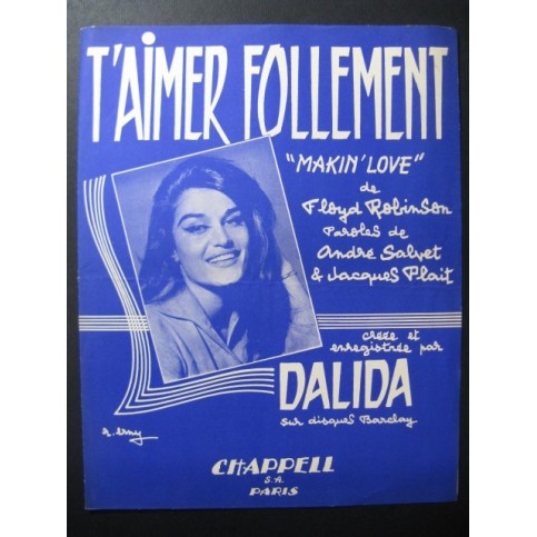 T'aimer Follement Dalida Chanson 1959