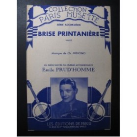 Brise Printanière Valse Emile Prud'homme Accordéon 1953