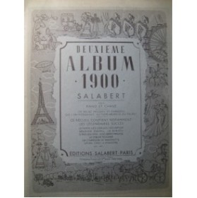 Deuxième Album 1900 Salabert Chant Piano 1975