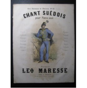 MARESSE Léo Chant Suédois Piano XIXe