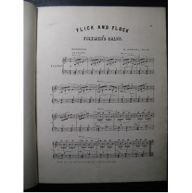 HERTEL P. Flick and Flock Galop Piano XIXe