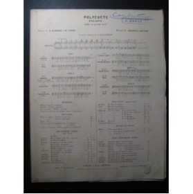 GOUNOD Charles Polyeucte Invocation à Vesta Chant Orchestre ca1880