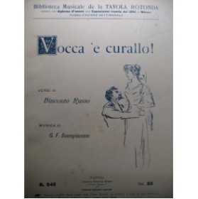 BUONGIOVANNI G. F. Vocca 'e curallo Chant Piano 1905