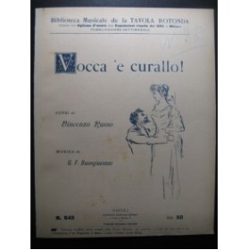 BUONGIOVANNI G. F. Vocca 'e curallo Chant Piano 1905