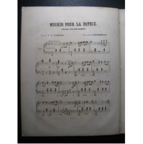 MARESSE Léo Mourir pour la Patrie Piano XIXe