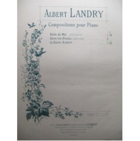 LANDRY Albert Belle de Mai Piano 1896