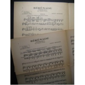 HEYKENS Jonny Sérénade Piano Violon 1920