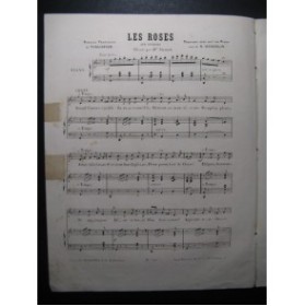 WEKERLIN J. B. Airs Suédois Les Roses Chant Piano ca1865