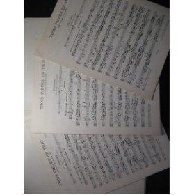PIERNÉ Gabriel Trois Pièces en Trio Violon Alto Violoncelle 1952