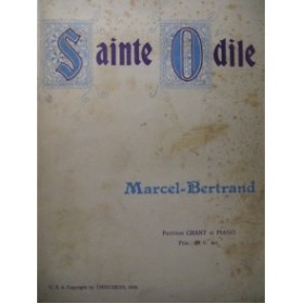 BERTRAND Marcel Sainte Odile Dédicace Opéra 1923