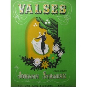 STRAUSS Johann Valses Violon solo 1946