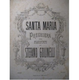 GOLINELLI Stefano Santa Maria Piano XIXe