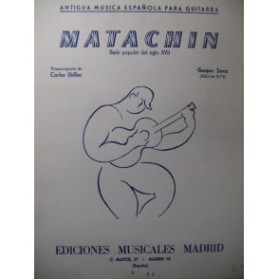 SANZ Gaspar Matachin Guitare 1961