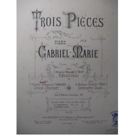 GABRIEL MARIE Songe d'Enfant Piano XIXe