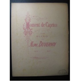 DUVERNOY Alphonse Moment de Caprice Piano XIXe