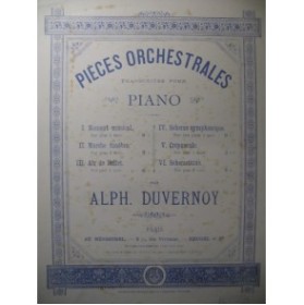 DUVERNOY Alphonse Scherzettino Piano XIXe