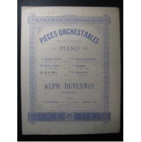 DUVERNOY Alphonse Scherzettino Piano XIXe