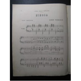 TIERCELIN Louis Mimosa Piano Dédicace XIXe