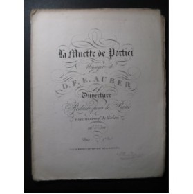 AUBER D. F. E. La Muette de Portici Piano ca1855