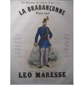 MARESSE Léo La Brabançonne Piano XIXe