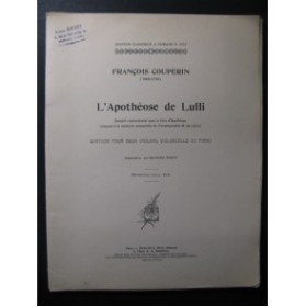 COUPERIN François L'Apothéose de Lulli Piano 2 Violons Violoncelle