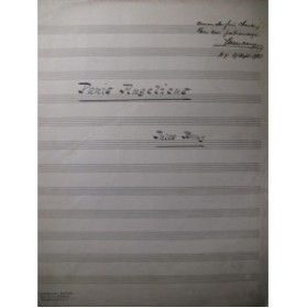 BOUY Jules Panis Angelicus Manuscrit Dédicacé Chant Orgue 1923