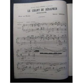 GREGH Louis Le Chant du Séraphin Piano 1875